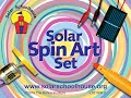 Solar spin art with solar schoolhouse
