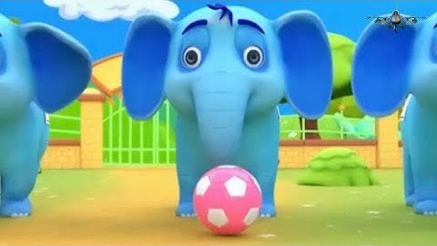 5 Elephants Having A Wash | +30 Minutes of Nursery Rhymes | Learn With LBB | #howto #howtodraw