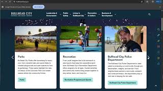 Home Page and Website Navigation | BullheadCityAZ.gov Tutorials