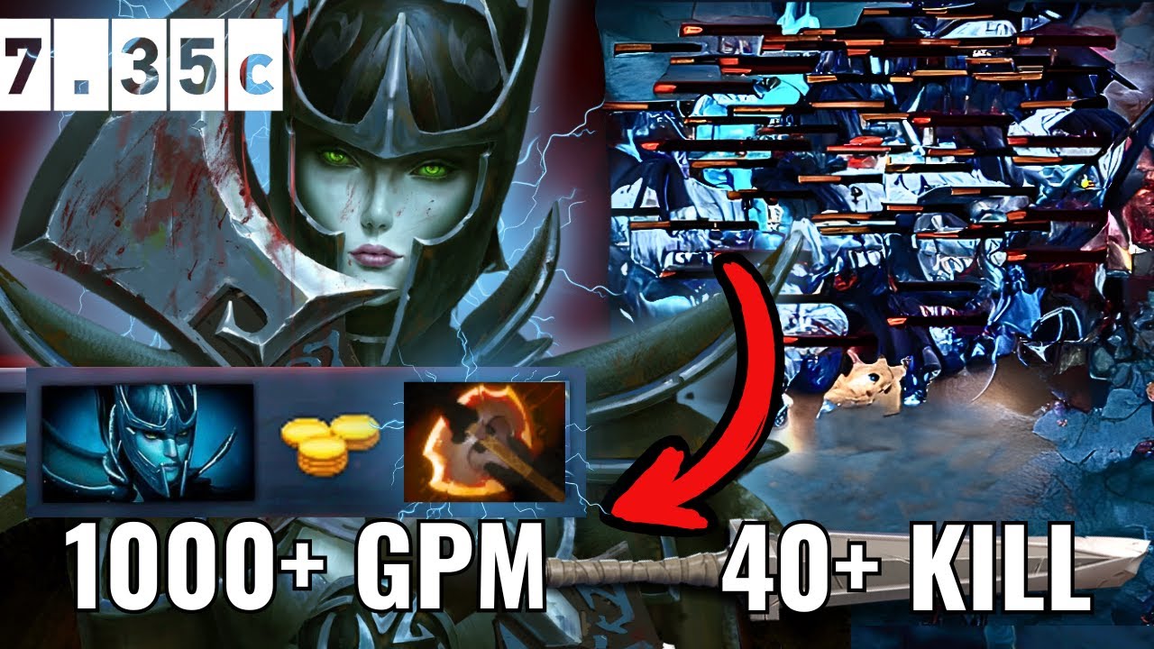 11Mins Godlike Phantom assassin Insane Farm 1000GPM 41Kills Dota 2 ...