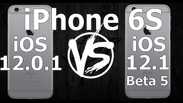 Speed Test : iPhone 6S - iOS 12.1 Beta 5 vs iOS 12.0.1 (Build 16B5089b) iOS 12.1 Public Beta 5