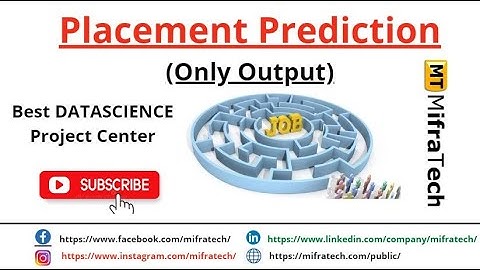Placement Prediction (Only Output ) - Mifratech#bestdatascienceprojects#bestmlprojects