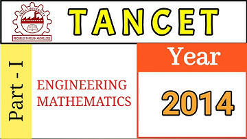 TANCET Engineering Mathematics question paper - 2014