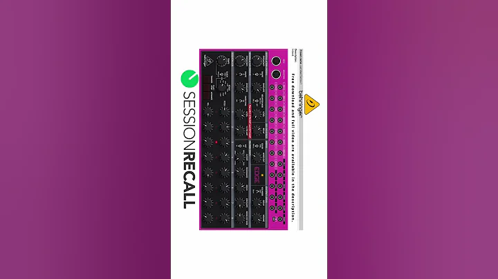 Behringer Edge Easy Techno Patches with Session Recall (Raw Sound Demo) @session-recall (Short 4)