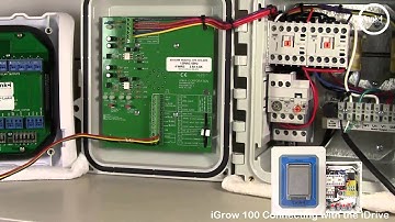 iGrow 100 Series Connecting to the iDrive Motor Controller