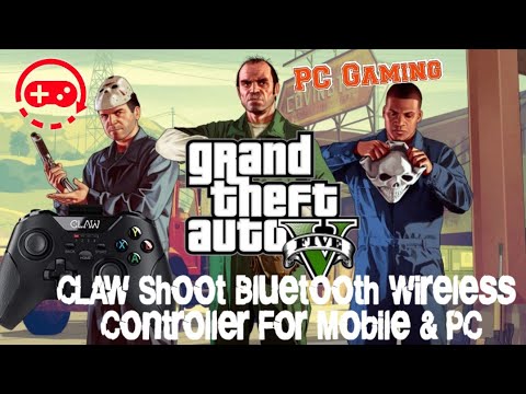Leaflet Aja bicycle PC Gaming (GTA V) With CLAW Shoot Bluetooth Mobile Gamepad Controller -  YouTube