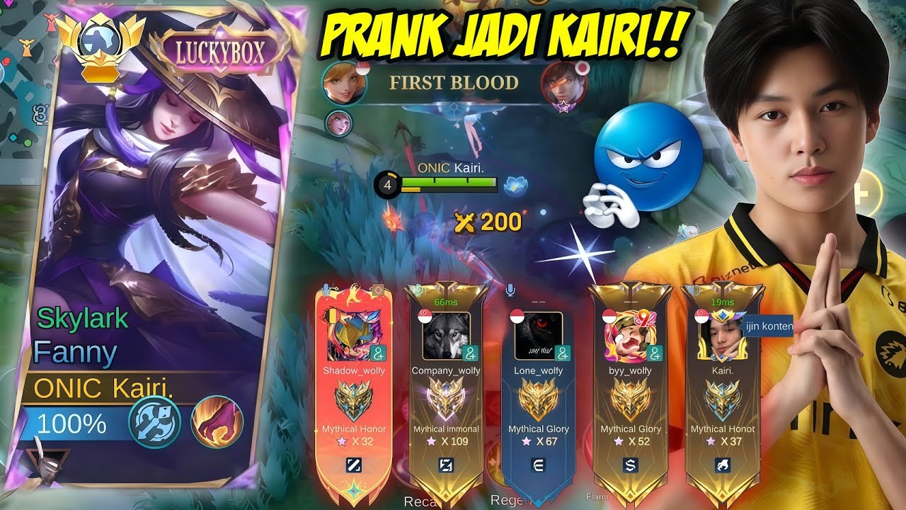 REAKSI PUBLIK ONMIC KETEMU KAIRII!! NGAKAKK🤣🤣!!MOBILE LEGENDS 