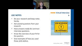 2020 April Virtual Job Fair Interview Workshop