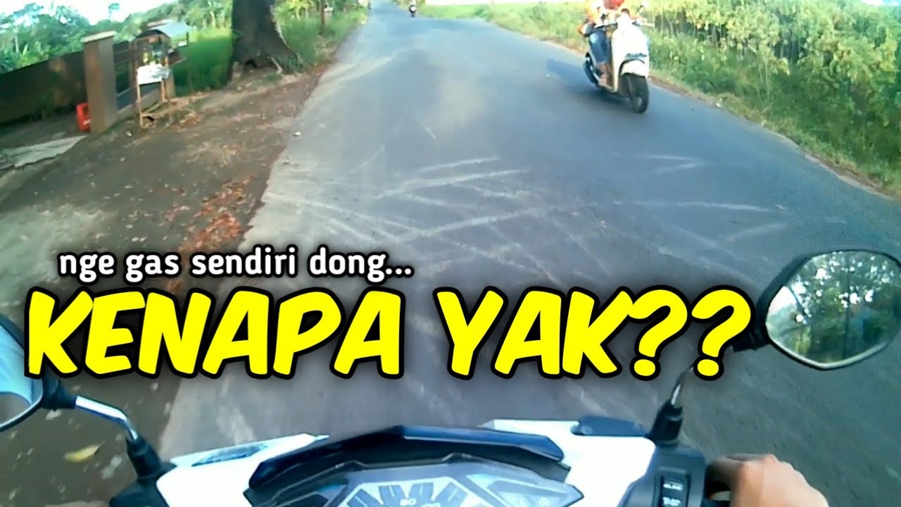 Cara mengatasi motor  vario ngegas  sendiri  gimana ya 