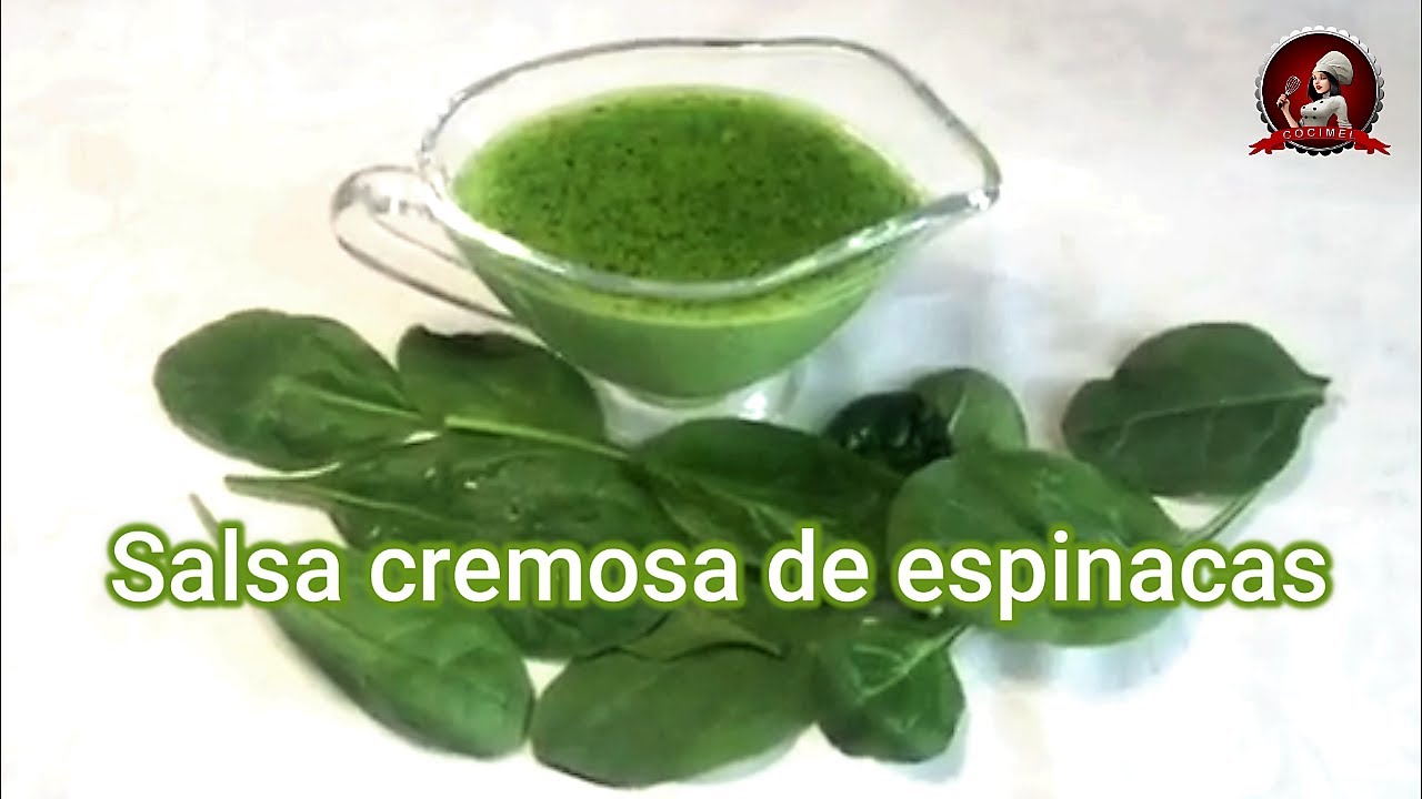 Salsa de espinacas. Salsa cremosa de espinacas para carne y pescado -  YouTube