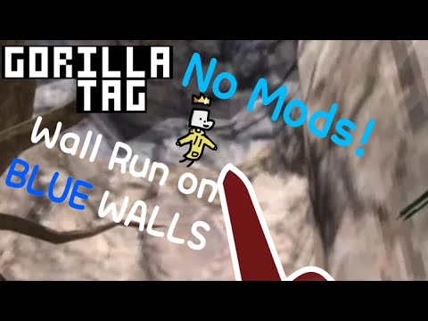How to Wall Run On The BLUE WALLS in Gorilla Tag