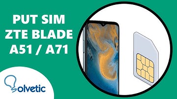 📲 How to PUT SIM CARD ZTE Blade A51 and A71 ✔️ Set up ZTE Blade A51 y A71
