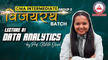 Data Analytics Lecture 01 | CMA Inter Group 2 VijayRath Batch | Akash Agarwal Classes