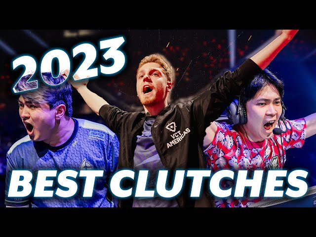 BEST CLUTCHES OF VCT 2023  - VALORANT MONTAGE class=