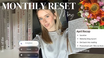 MAY 2023 MONTHLY RESET: Cleaning, Goal Setting, Notion Planning, April Recap