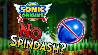 Can You Beat Sonic Origins WITHOUT Using the Spindash?