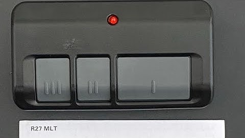 How to program your R27 MLT Garage Door Transmitter