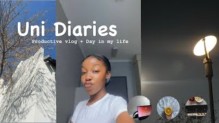 Uni Diaries | Productive Vlog + what I eat in a day + Aesthetic Vlog