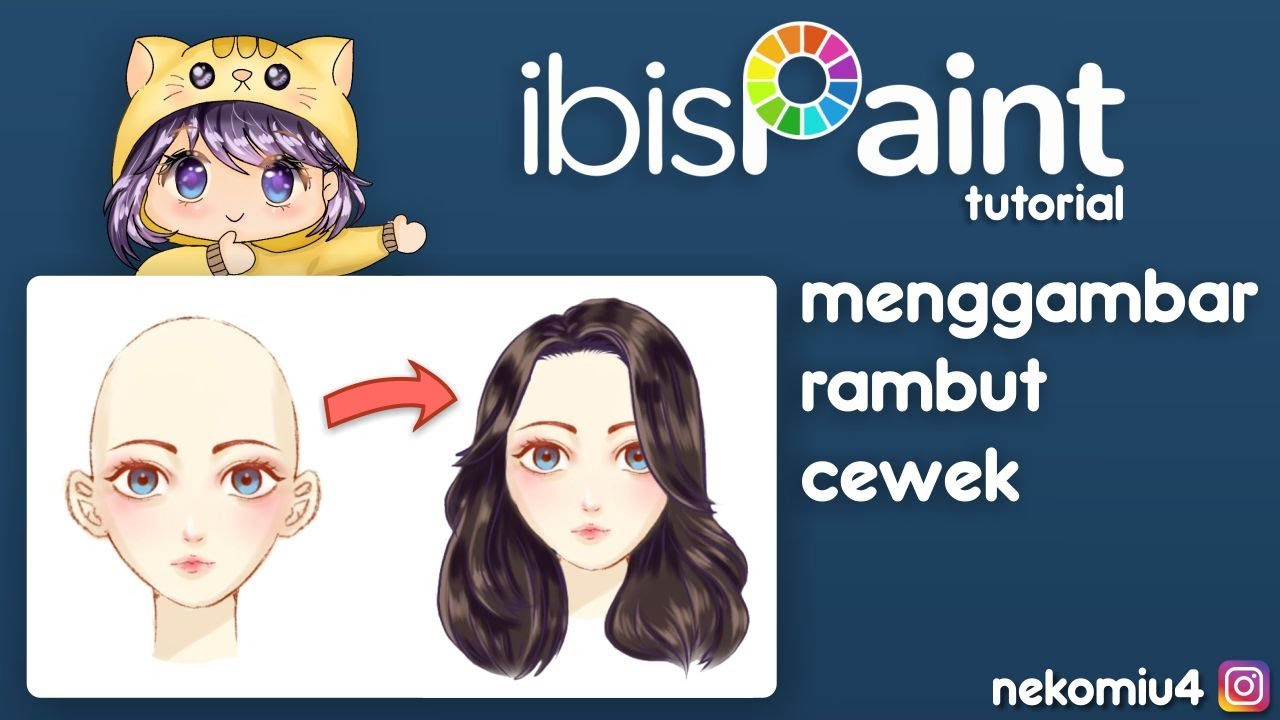 Tutorial Cara  Menggambar dan Shading Rambut  Cewek Manhwa 