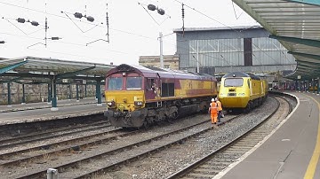 DB Schenker Class 66 passes Carlisle (24/8/15)