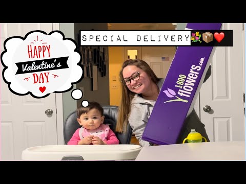 VALENTINE FLOWERS FROM HUSBAND | UNBOXING 1-800 FLOWERS.COM