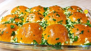 Мягкие как Пух Пампушки с чесноком и зеленью к борщу Вкусный Рецепт Пампушек