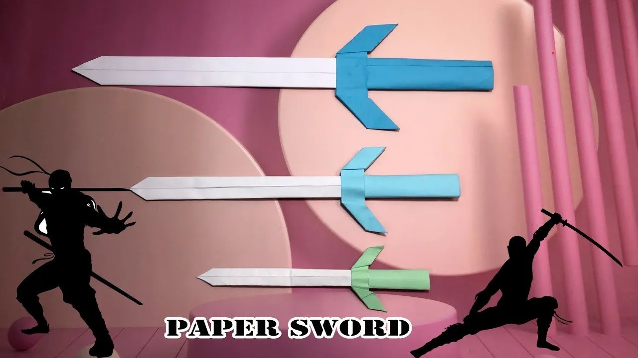 Comment faire une épée en papier très facilement - Origami Ninja Weapon