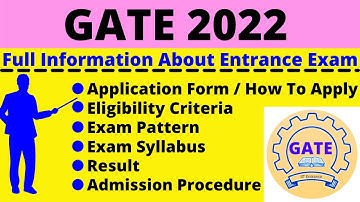 All About GATE 2022: Notification, Dates, Application, Eligibility, Pattern, Syllabus, Admit Card