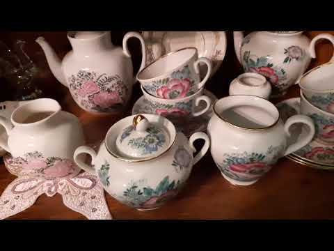 🔥КАК Я ХРАНЮ ФАРФОРОВУЮ ПОСУДУ. 🔥👍🛎#антикварныйфарфор#винтажныйфарфор#коллекционирование#