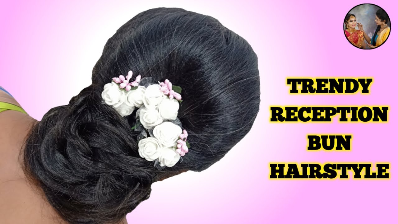 How To do Bridal Hairstyles | Tamil | Reception Hairstyle For Bride | Laxmi  Bridal Makeover - YouTube