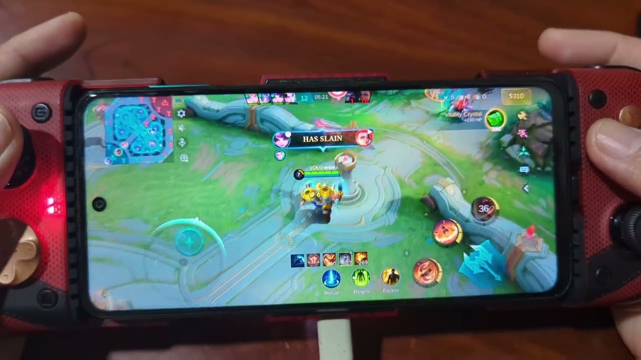 Mobile Legends (1 full game) using GameSir X3 Pro Deadpool edition