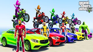 GTA V Epic New Stunt Race For Car Racing Challenge by Trevor and Shark