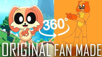 Smiling Critters POKÉDANCE: Original vs FAN ANIMATION (Poppy Playtime Chapter 3 Animation) 360°