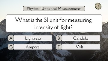 Units & Measurements MCQs # 1 | Physics Top 20 Quiz | All Competitive & Entry Level Exams.