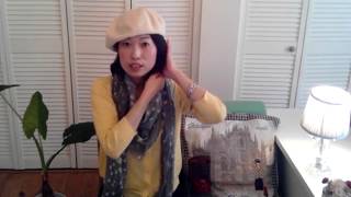 おしゃれな帽子のかぶり方　～ ベレー帽編～