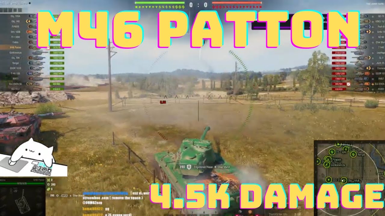 World of Tanks ll M46 Patton 4.5 k Damage