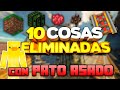 ✅ 10 COSAS ELIMINADAS (con @Pato Horneado ) de BEDROCK EDITION - Redescubriendo Minecraft #40