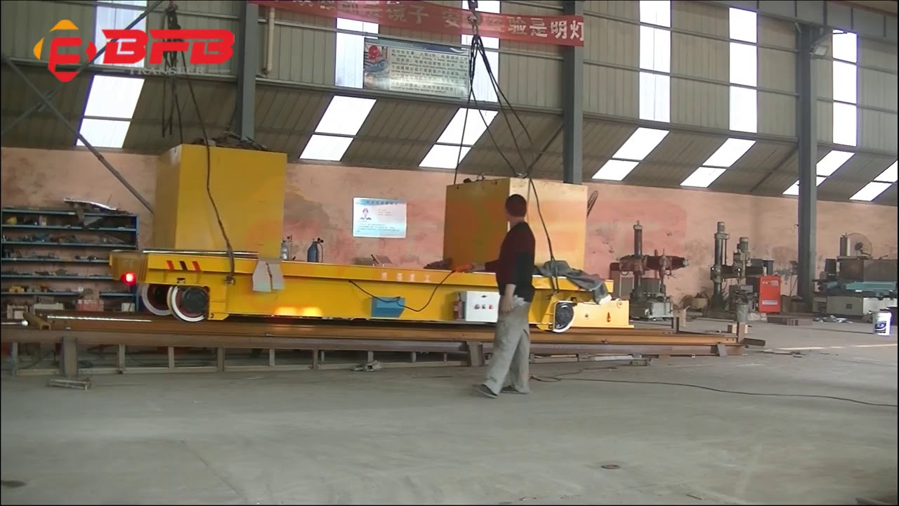 15T Battery Power Transfer Car, Heavy Load Industrial Trolleys With Climbing System