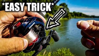 How to Remove a Backlash *FAST* (BAITCASTER TIP) screenshot 4