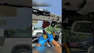 Full windshield replacement on a Mercedes Benz s550 convertible 