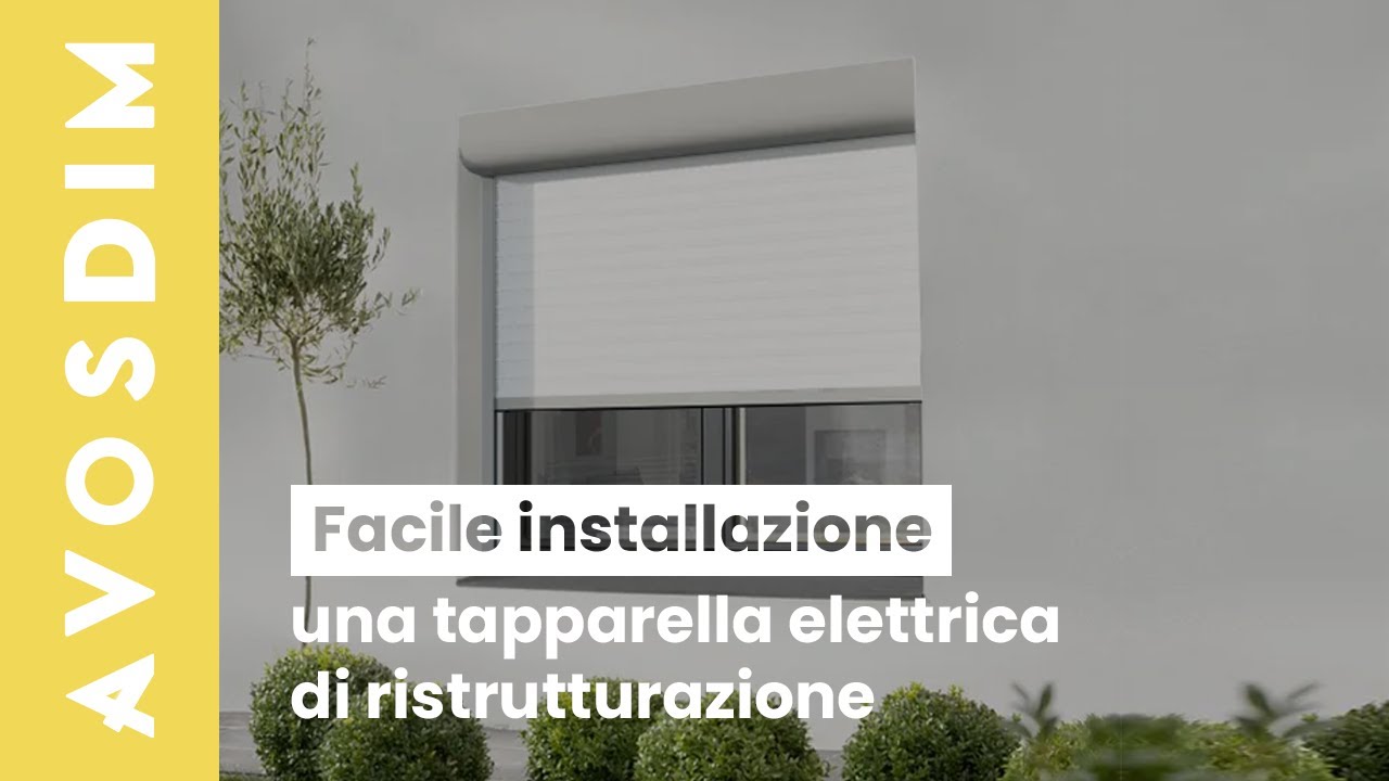 Come si installa una tapparella elettrica di ristrutturazione?