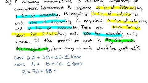 B.7 Maximization by the Simplex Method