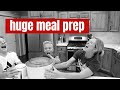 EASY, MASSIVE MEAL PREP | LARGE FAMILY MEAL PREP FROM THE PANTRY | FRUGAL FIT MOM COOK WITH ME