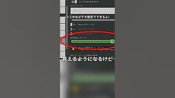 マイクラのしておくべき設定三選 