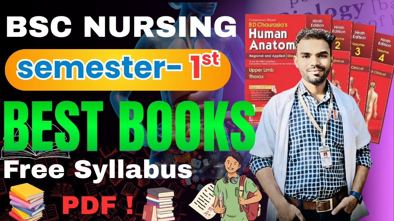 Bsc Nursing 1st Year Books 📚| 1st Semester Books & Syllabus 2025 ❓| Online Classes 