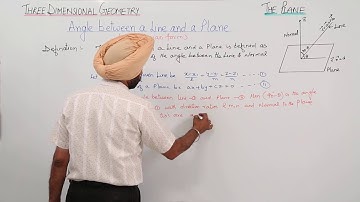 Best Lecture l Angle between a Line and a Plane Cartesian form l ICSE 12 MATH | ISC PLANE | L31