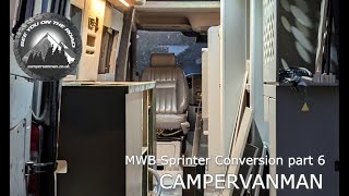 MWB Mercedes Sprinter 906 Campervan Conversion part 6 #timelapse