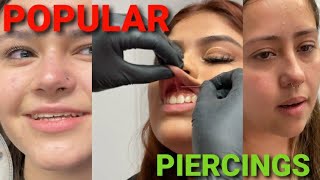 Popular piecings compilation 💥 #piercings