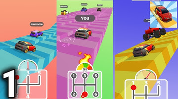 Gear Race 3D Gameplay / Walkthrough Part 1 - IOS & Android Game | Levels 1-15