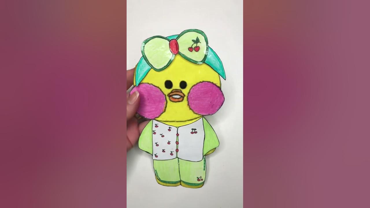 Novas roupas e acessórios para paper duck do Tiktok #paperduck #lalafanfan  #patito 